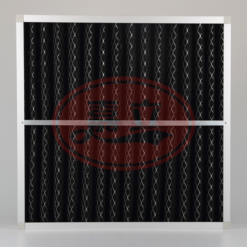 涿州折叠网覆网棉活性炭初效过滤器